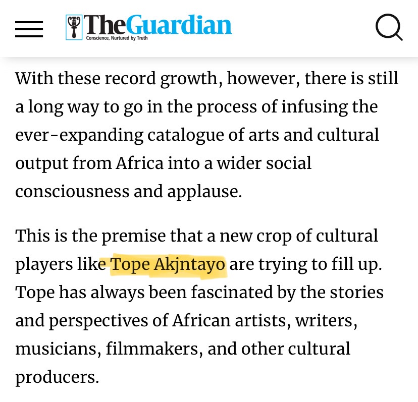 Read more about the article How Tope Akintayo is Building Witsprouts to Foster a Deeper Engagement in African Arts and Culture